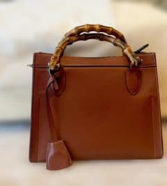 美品】BARNEYS NEW YORK バンブーバッグ 茶 - メルカリ