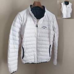 キャロウェイ ダウンジャケット ホワイト L 袖取り外し可 2WAY