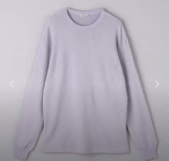 AURALEE WOOL COTTON THERMAL P/O 4 lilac - メルカリ