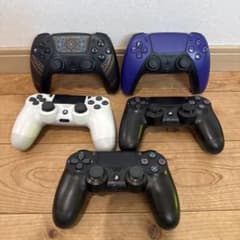 ジャンク　PS5 コントローラー 2個PS4 コントローラー3個のサムネイル