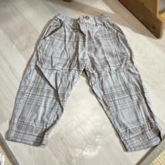 apres les cours チェック柄 ロングパンツ 110cmのサムネイル