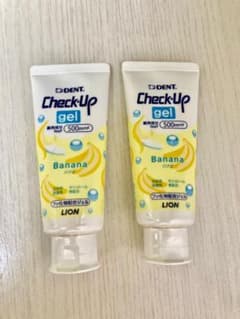 お値下げ中❗️【歯科医院専売品】チェックアップ 歯磨きジェル バナナ 60g×2個のサムネイル