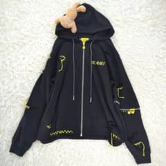 13 DE MARZO トレセデマルソ スタジャン SMILEY テディベア L 美品、13DE MARZO×SMILEY、トレセデマルソ、くまちゃん、パーカー