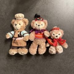 ディズニー ダッフィー シェリーメイ ぬいぐるみバッジ 3点セット