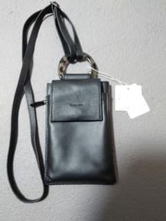 earPAPILLONNER本革》Dパーツ縦型モバイルウォレットショルダーバッグ 