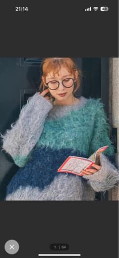 ジャギージャガードニットオーバーサイズのサムネイル