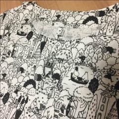ムーミン柄 モノクロチュニックのサムネイル
