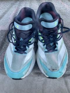 adidas ADIZERO ランニングシューズ 青/白/緑のサムネイル