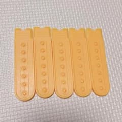 キャップ 交換ストラップ スナップバック アジャスター ライトオレンジ 5個入