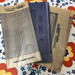 昭和 ロウ原紙 30枚 藍色ミックス レトロ 紙モノ ジャンク