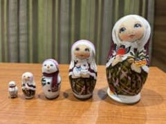 スヴェトラーナ ニコラエワ 木製マトリョーシカ 5個セット - メルカリ