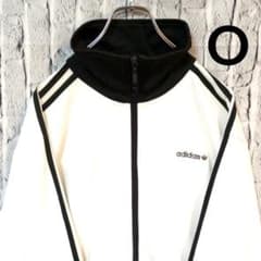 【希少08年製】アディダス ベッケンバウアー トラックジャケット O/XL 白黒 希少08年製】アディダス ベッケンバウアー トラックジャケット O/XL