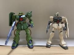組立済みHGUCザクⅡ改、ジムコマンド、ジムスナイパーⅡセットのサムネイル
