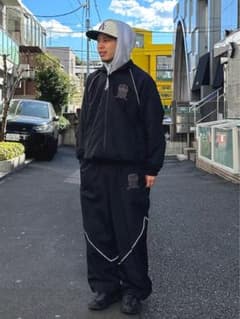 AVIREX NYLON PIPING PANTSナイロンパンツ　Lサイズのサムネイル