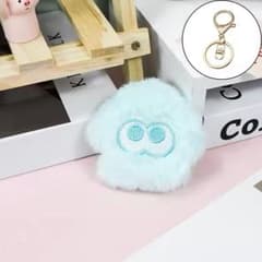 スプラトゥーン イカ ふわふわ ぬいぐるみキーホルダー ブルー
