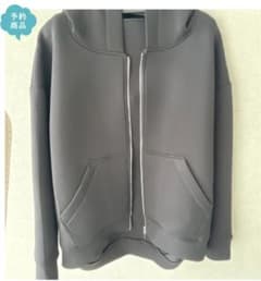 mal. ボンディングパーカー グレー　新品未使用 新品未開封 Mal.ボンディングパーカー 長丈／ブラック - メルカリ