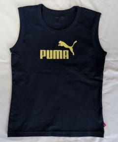 PUMA ノースリーブTシャツ レディース 　 ネイビーのサムネイル