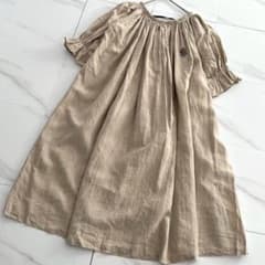極美品✨SCYE リネン ロゴ刺繍 ギャザー ロングワンピース フリルスリーブ 極美品✨SCYE リネン ロゴ刺繍 ギャザー ロングワンピース フリル