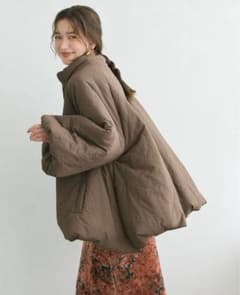 【即納完売品】　中綿　アウター　ブラウン　an chic コート　パフィーのサムネイル