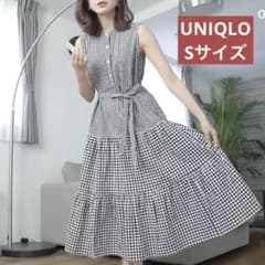 【UNIQLO】 スラブコットンワンピース Sサイズのサムネイル