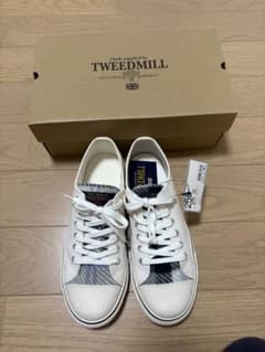 TWEEDMILL スニーカー ホワイト チェック柄 25.0cmのサムネイル