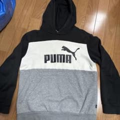 PUMA パーカー 160cm ブラック グレーのサムネイル
