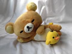 리락쿠마 키이로이트리와 함께 봉제인형 BIG