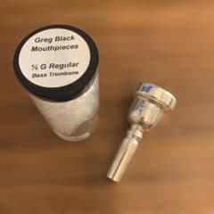 グレッグブラック 5GS トロンボーン マウスピース 太管 Greg black