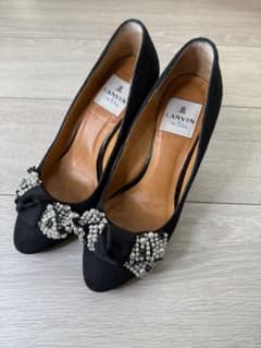 LANVIN ブラック パンプス 中ヒールのサムネイル