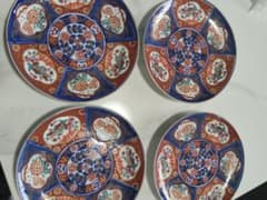 色絵 皿 4枚セット 伝統工芸 磁器 - メルカリ
