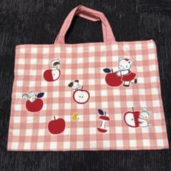 ファミリア レッスンバッグ ピンクチェック - メルカリ