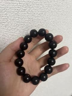 天然黒檀手作りブレスレットのサムネイル