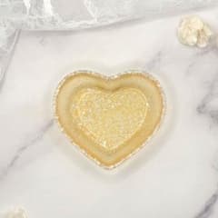 ハート小物入れ｜オレンジ｜韓国インテリア｜アクセサリートレイ【琥珀晶 #02】 - 5