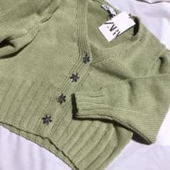 ZARA 緑　カーディガン❁のサムネイル