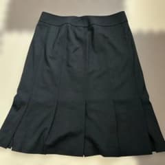 美品 大きいサイズ バーバリーロンドン ノバチェック スカート 三陽商会 48 極美バーバリーロンドン 大きいサイズ44 ウールひざ丈スカート 黒 三陽