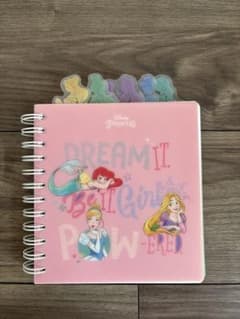 マステおまけ付ディズニープリンセス リングノート ピンク コストコ 文房具 中古