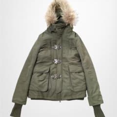 希少 平成ギャル✨メゾンギルフィー y2k ラクーンファー グランジ 00s y2kラクーンファーキルティングコート平成ギャルフェアリー