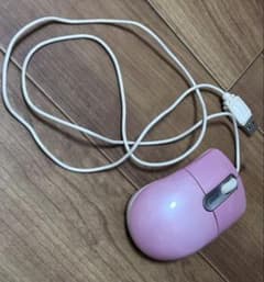 iBUFFALO 有線マウス ピンク USBタイプのサムネイル