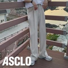 【新品未使用】ASCLO Banding Wide Slacks XSサイズのサムネイル