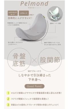 値下げ】美品！産後 三日月クッション Pelmond 骨盤・姿勢矯正
