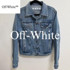 極美品】Off-White オフホワイト ライトブルー デニムジャケット XS