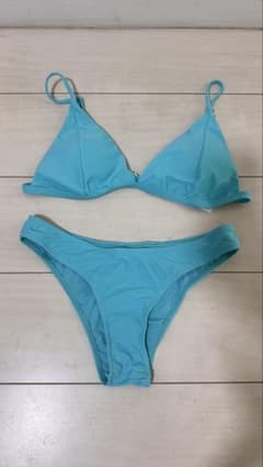 レディース ビキニ 水着 ライトブルー Mサイズのサムネイル