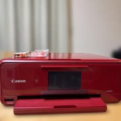 Canon インクジェットプリンター TS8130 本体 レッド　純正インク付き Canon TS8130 インクジェットプリンター レッドジャンク品インク付き