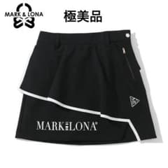 極美品 マークアンドロナ ブランクスカル モノグラム スカート インナーパンツ付 極美品 マークアンドロナ スカート インナーパンツ一体型 ペプラム