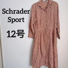 Schrader Sport 【12号】シャツワンピース 花柄 長袖 レディース