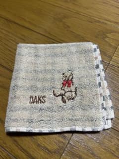 DAKS ダックス タオルハンカチ ベア刺繍のサムネイル
