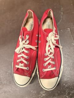 70sチャックテイラー ローカット 赤USAヴィンテージ allstar希少 