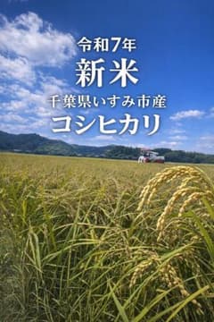 ♡最終♡令和7年千葉県いすみ市産コシヒカリ 20kg白米　無洗米　天皇献上米 令和7年産米】 千葉県いすみ市産 コシヒカリ精米5kg | 千葉県いすみ市