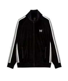 needles LHP 別注　24ss トラックジャケット　ベロア　ブラック　L 新品！Lサイズ！ニードルズ トラックジャケット LHP別注 ベロア 黒