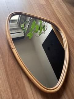 IKEA MARISTOVAマリストヴァ ミラー 鏡 トライアングル 木製 - メルカリ